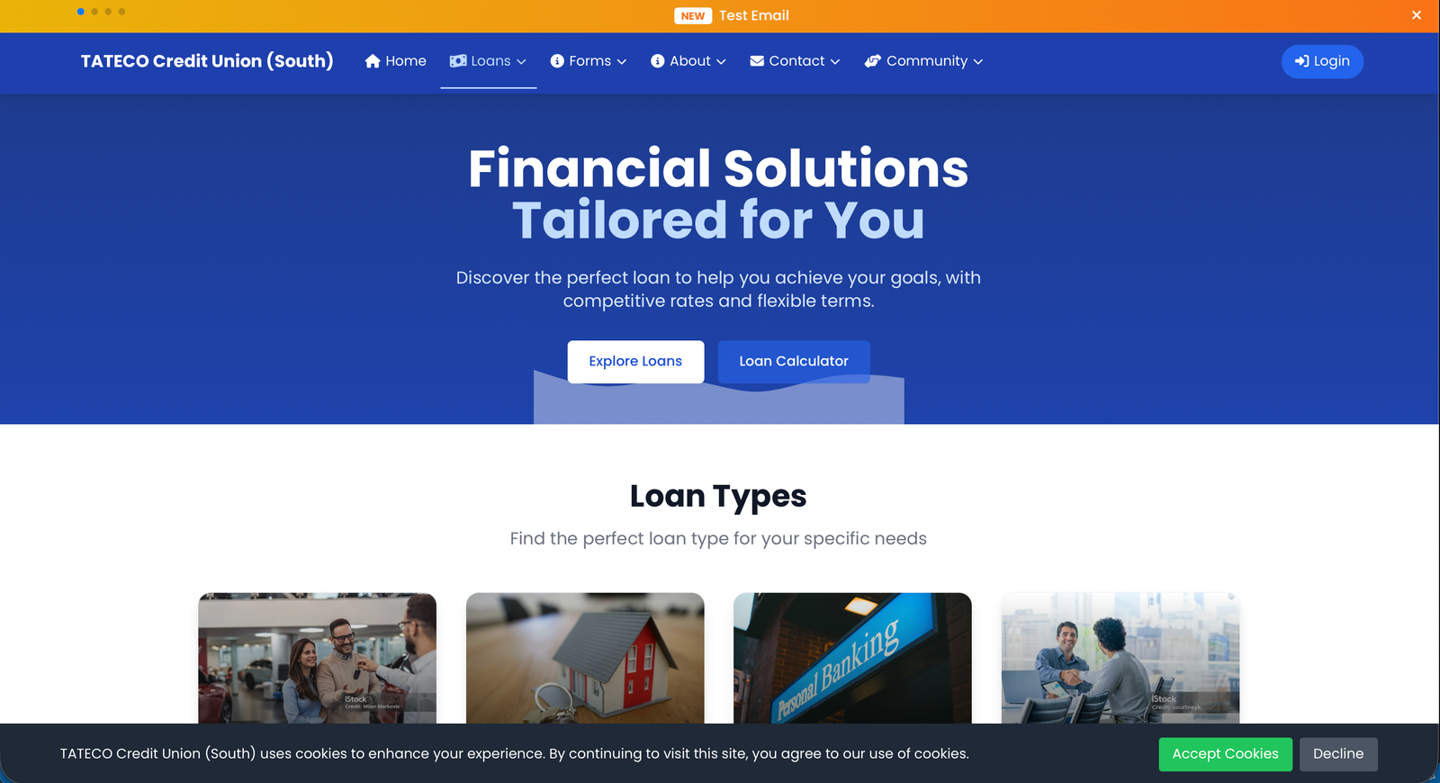 TATECO Credit Union (South) – Modern Web Platform - Image 1